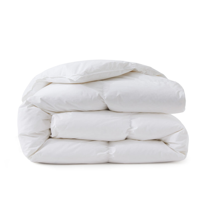 Insertion de couette toutes saisons en duvet d'oie blanche et en duvet avec housse 100% coton 300TC, simple, Lit simple