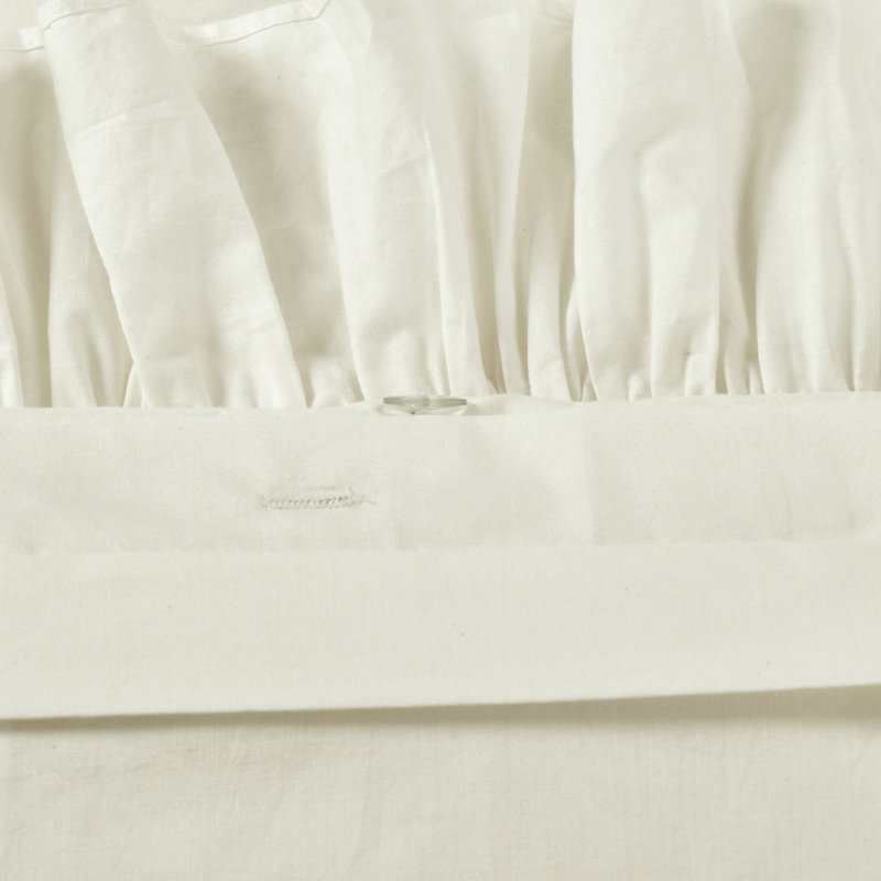 Cotton Duvet Cover Set, Full/Queen + 2 Shams, Ivory