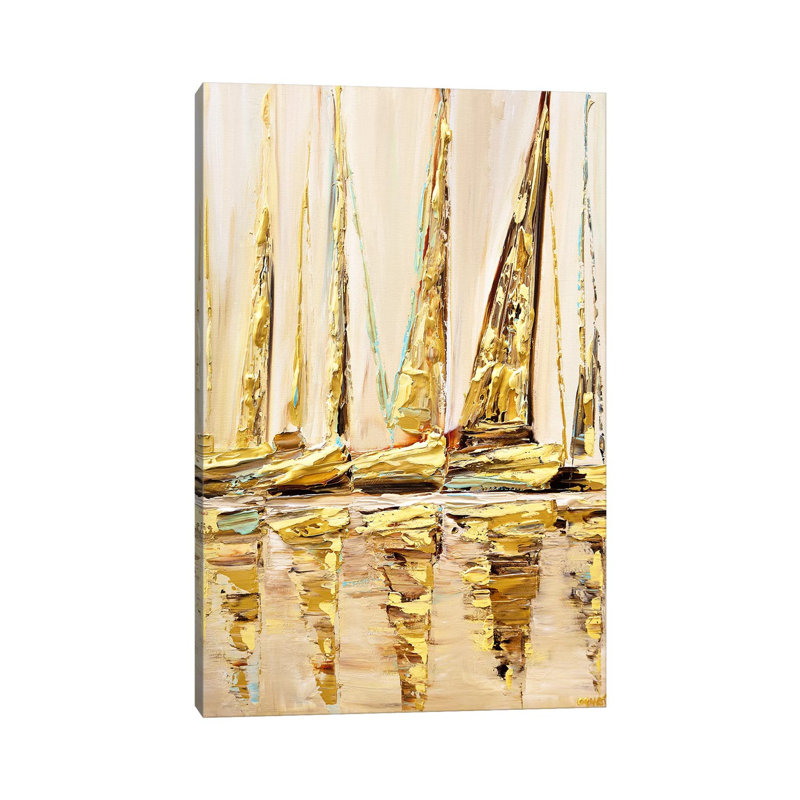 Sail With Me by Osnat Tzadok - Painting on Canvas, 101.6cm H x 66.04cm W x 1.91cm D, Wrapped Canvas