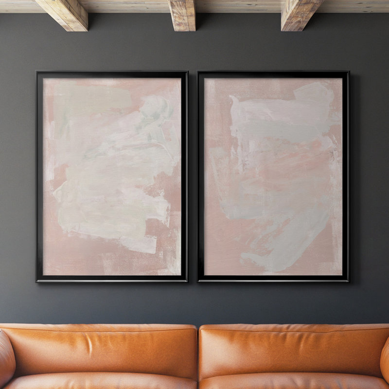Toile encadrée de qualité supérieure «Hazy Summer I» - prête à être accrochée, Noir, H 24,5 po x l 37 po x P 1,25 po