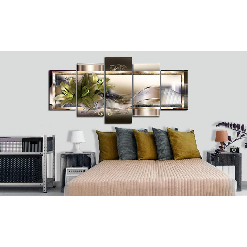 Cadre de beauté sur toile, ensemble de 5 pièces, H 20 po x l 40 po x P 0,7 po