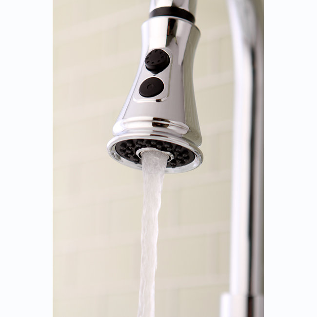 Kingston Brass Made To Match 2-Function Pull-Down Kitchen Faucet Sprayer, Brushed Nickel