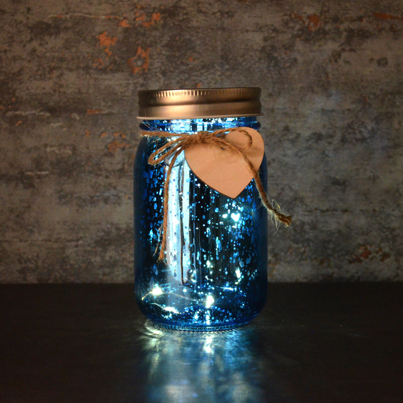 Hand Finishing Glass Decorative Object, Blue