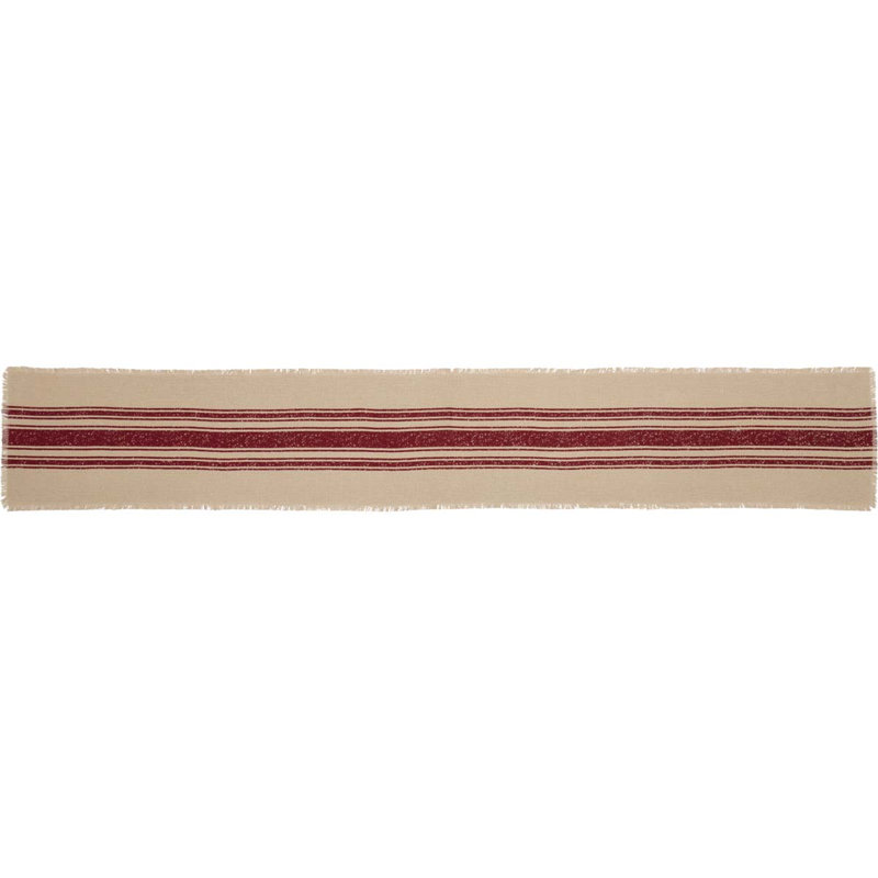 Chemin de table Georgie, l 13 po x L 48 po, Rouge