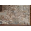 Tapis oriental rayé à motif abstrait 7 x 9