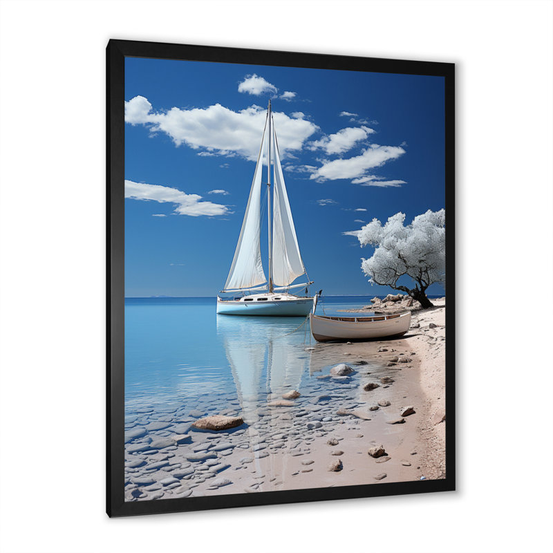 Dandir bateau élégance minimalisme III, Cadre photo noir, H 20 po x l 12 po x P 1 po