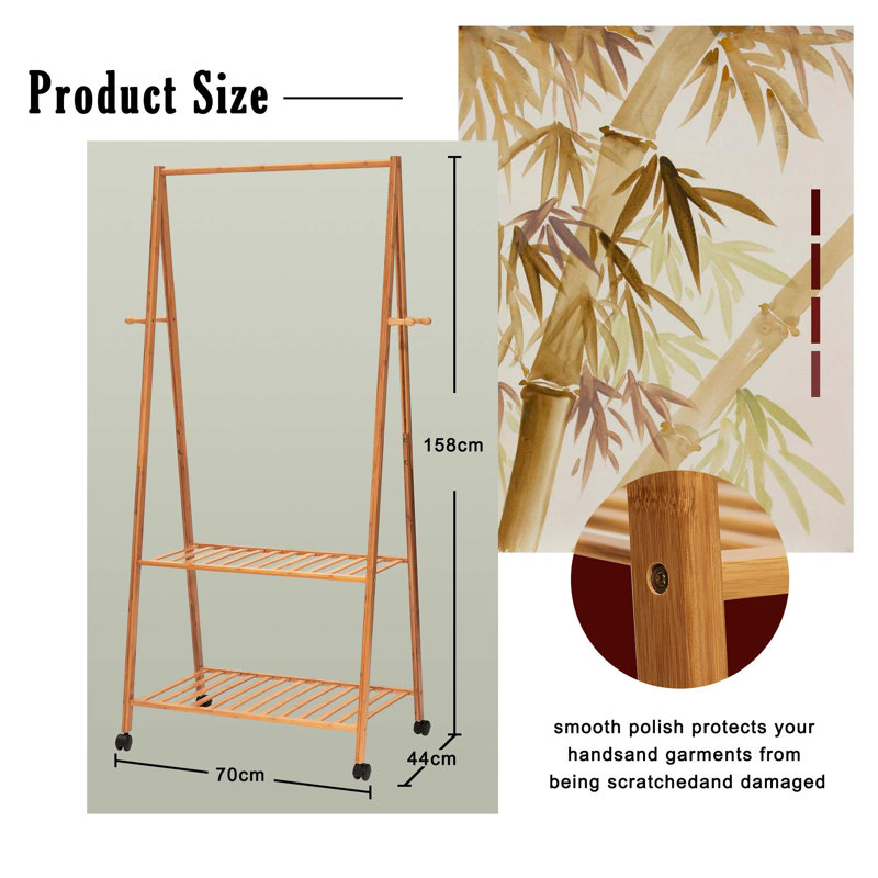 Alandra 70cm Rolling Clothing Rack
