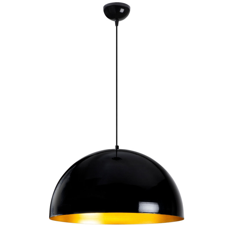 Lustre industriel scandinave, structure en métal noir, 19,7 po x 19,7 po | Hauteur: 47,6 pouces | Douille E27, 40 W maximum | Luminaire élégant pour la maison et le bureau, classé IP20, design moderne et élégant