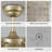 20" Caged Crystal Ceiling Fan With Remote Control-1102701994