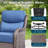 High Back Outdoor Furniture With 6-Inch Extra Thick Cushions, Patio Furniture Set With Fire Pit Table & Swivel Chairs, 8PCS Wicker Conversation Set For Yard, Deck, Poolside-1217993066-1217993065