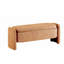 Banc de rangement ovale en tissu polaire-1439148039