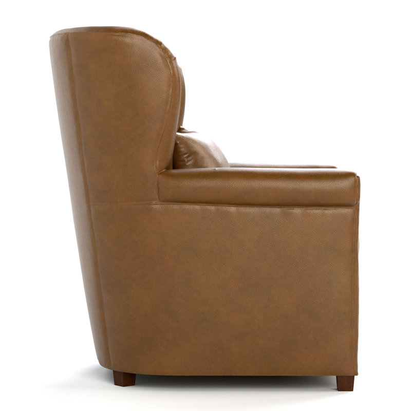 Hudson Valley Leather Wingback Chair