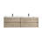 Seavy 83.4'' Double Bathroom Vanity with Plastic Top-1018436948