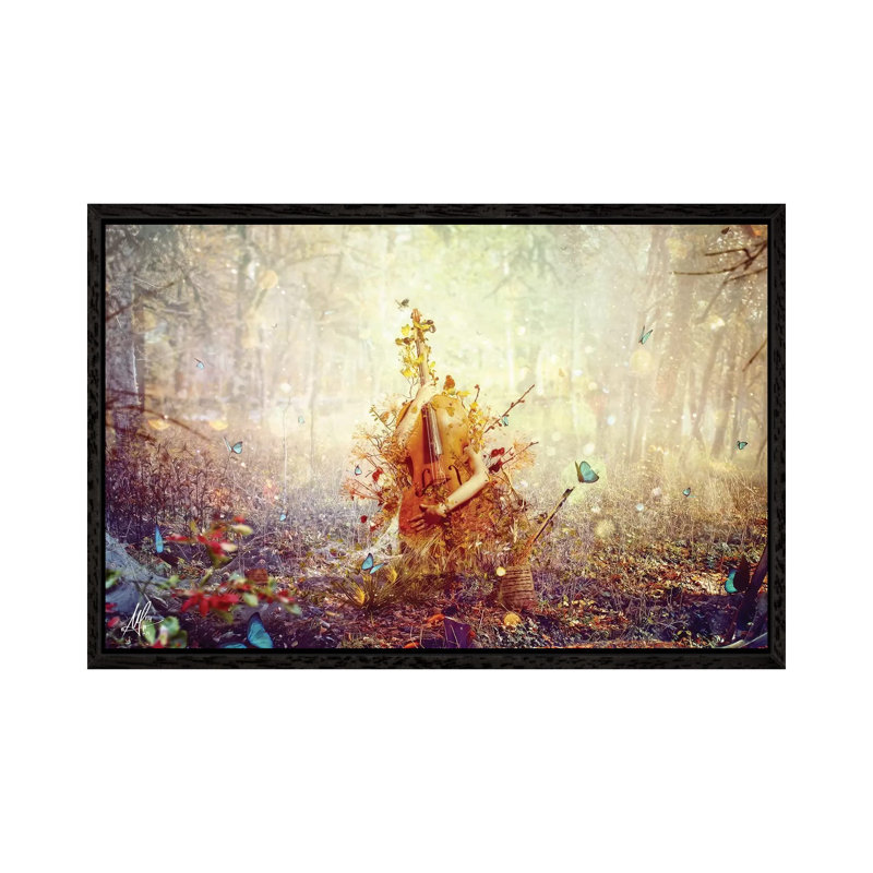 Silence by Mario Sanchez Nevado - Print on Canvas, 101.6 cm H x 66.04 cm W, Black Framed Canvas