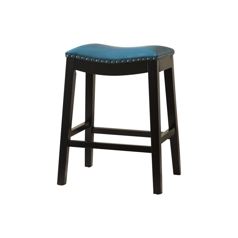 Tabouret de bar Oglethorpe, Bleu sarcelle, Tabouret de comptoir (assise de 26 po de hauteur)