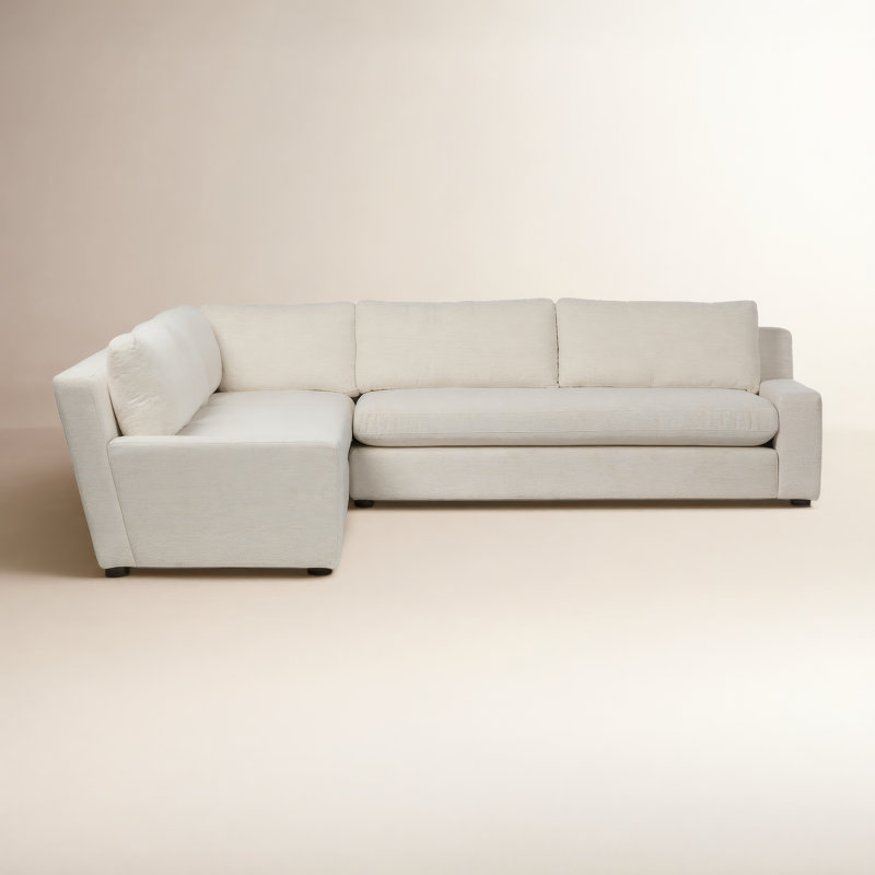 Yelena 3PC Sectional-Surrey Olive, Nomad Snow Performance Crypton