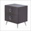 Table basse compacte 2 tiroirs Espresso