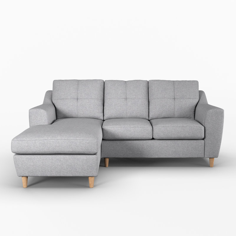 Espitia Corner Chaise, Silver, Left Hand Facing