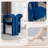 3 Piece Glass Dining Set with Barrel Accent Chairs-832413231