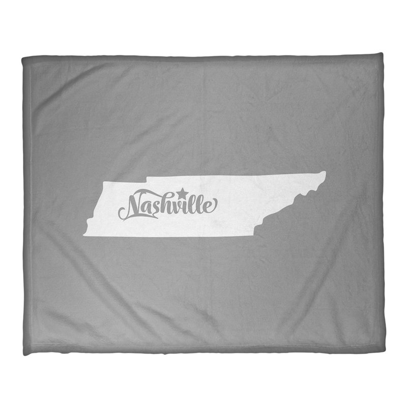 Jeté polaire tennessee nashville, l 52,5 po x L 62,5 po, Gris