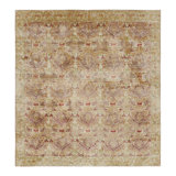 Rug & Kilim’S European Style Rug In Gold With Floral Patterns “Granada”