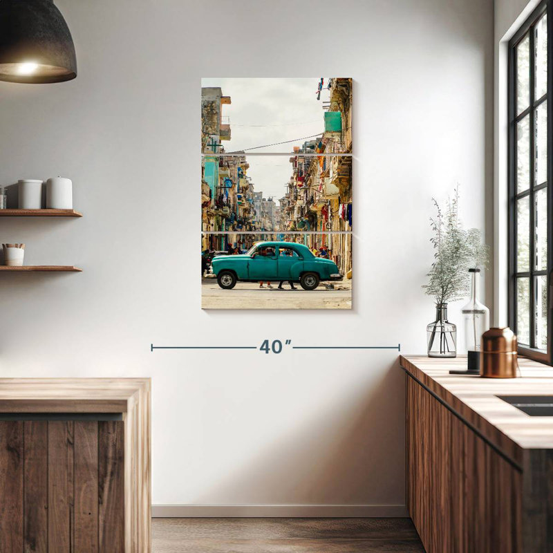 Lilie Turquoise Havana Car, H 38 po x l 24 po