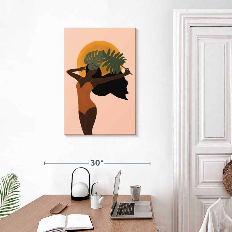Leisha Botanical Babe II, 30" H x 20" W