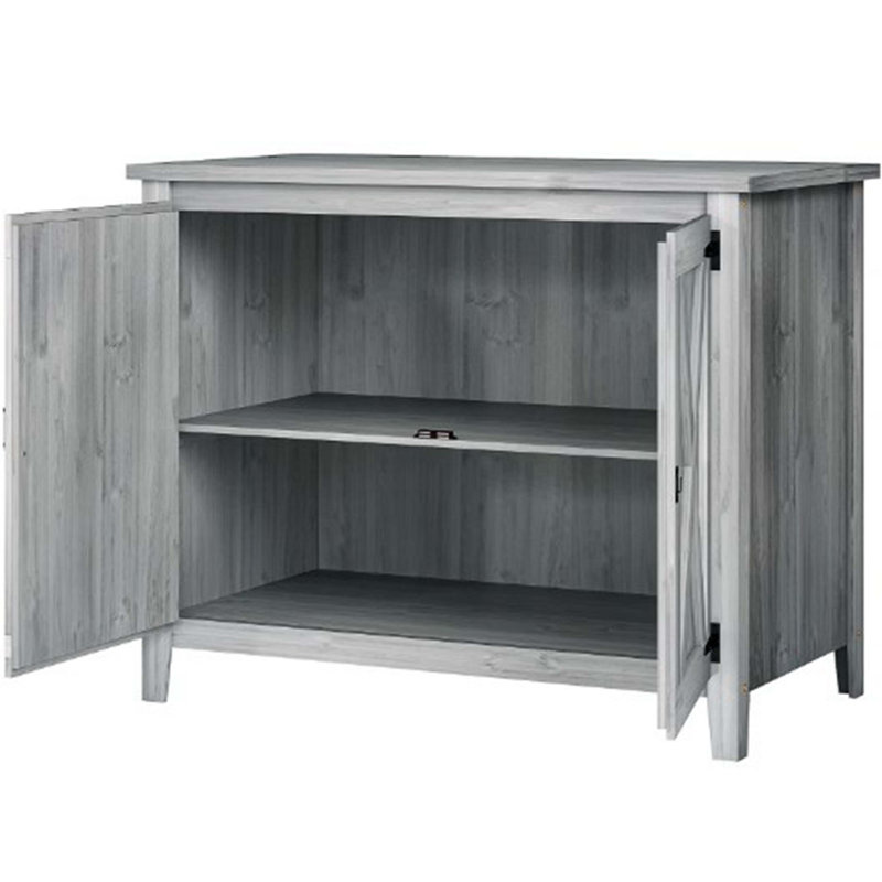 Armoire de rangement en bois pour l'extérieur, Grisâtre