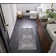 Oriental Machine Washable Cotton/Polyester Area Rug in Ivory/Olive