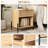19.7"W 1-Drawer Wood Nightstand （Set Of 2）