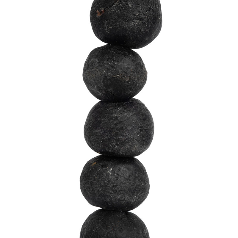 Glass Beads (Loose), Black, 14.5" H x 5.5" W x 1.5" D