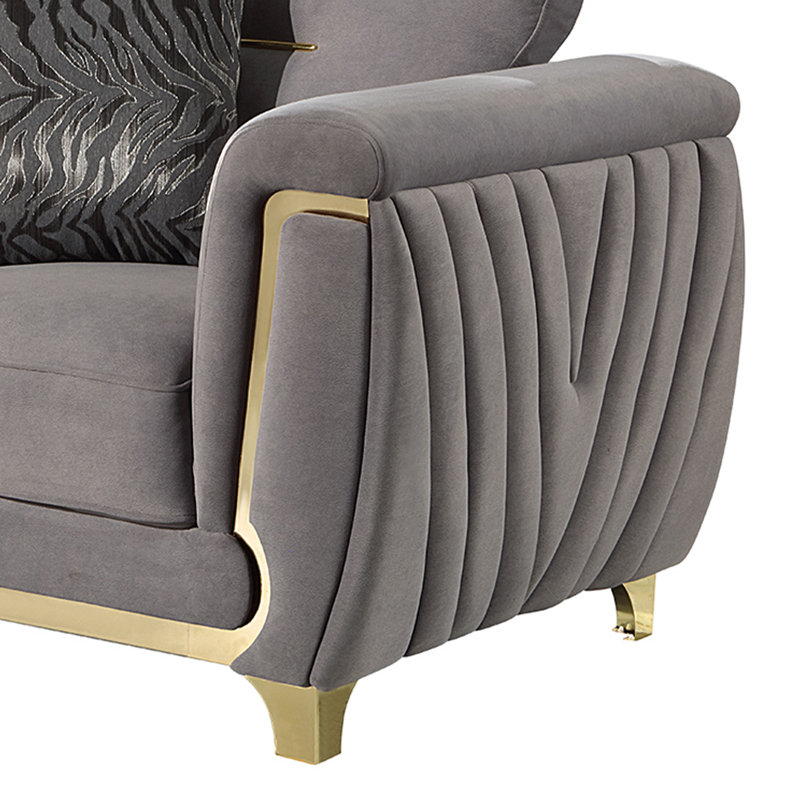 Chaise Lavern - gris, Polyuréthane gris