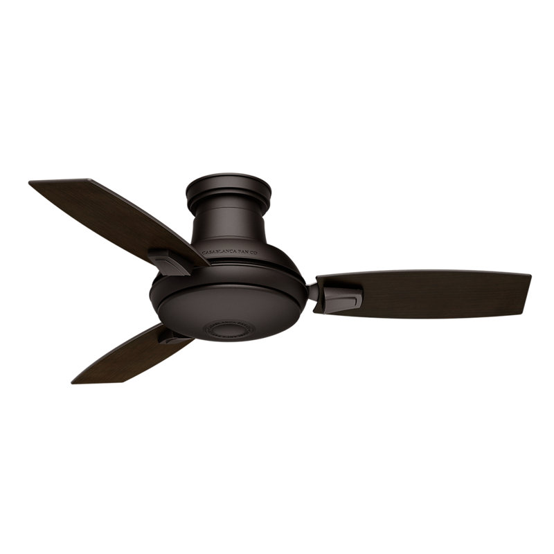 44" Verse 3 - Blade Outdoor Standard Ceiling Fan with Remote Control and Light Kit Included, Maiden Bronze