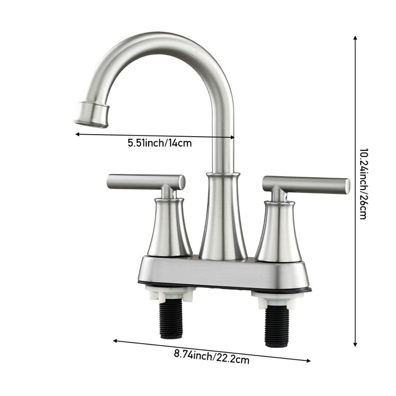17 Stories Kitchen Faucet, Silver