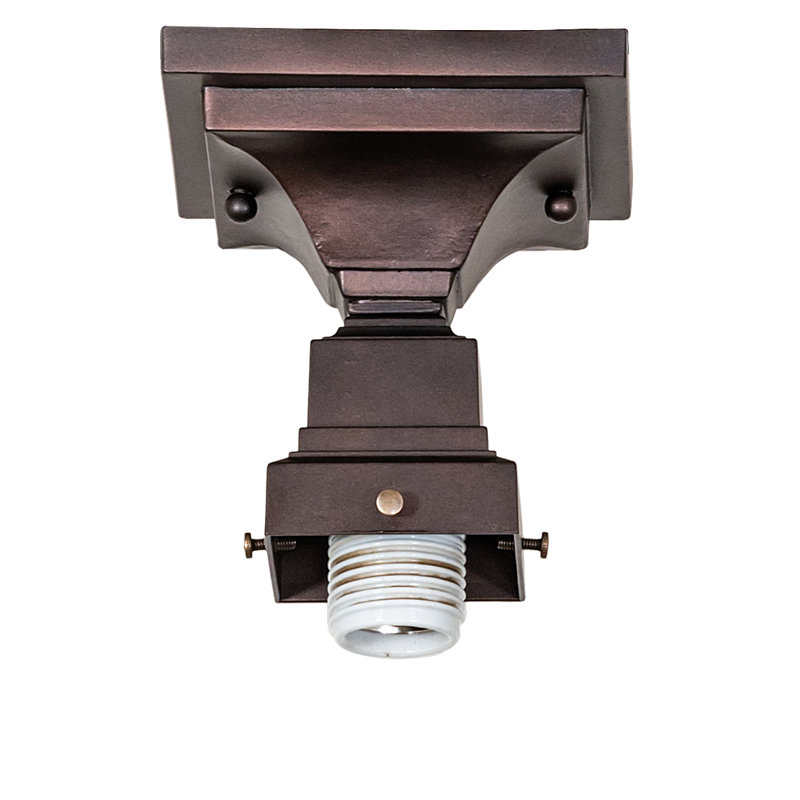 17" Square Prairie Straw Flushmount