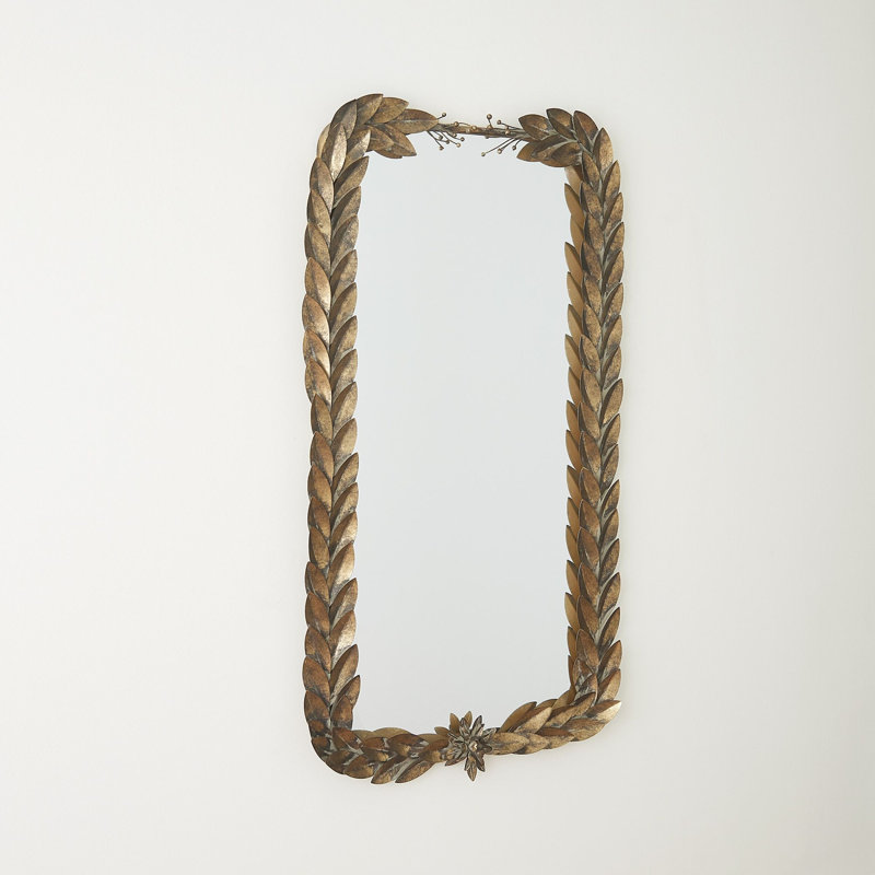 Rectangle Greek Laurel Rectangle Iron Mirror