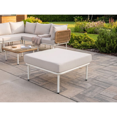 Chanay Outdoor Ottoman with Sunbrella® Cushion