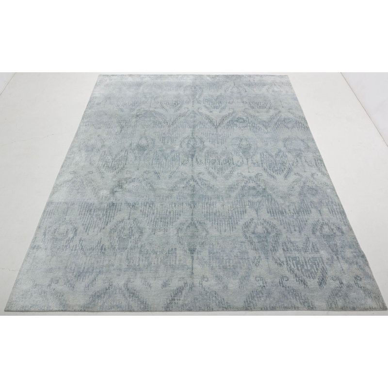 Handmade Cotton and Silk Oriental Area Rug