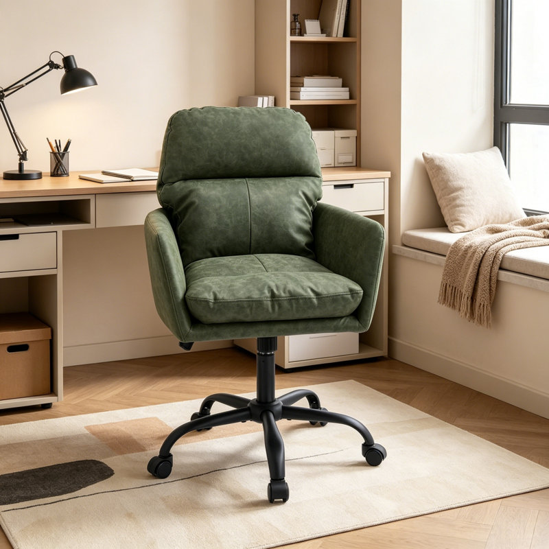 Chaise de bureau en cuir, Green