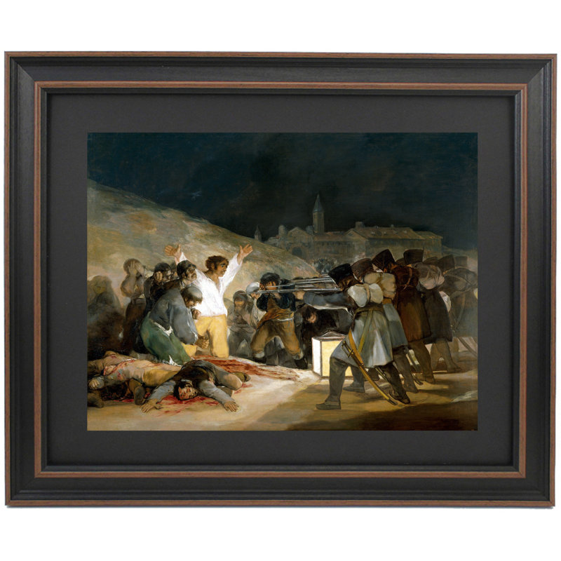 «The Three of May 1808» par Francisco Goya, H 24 po x l 20 po