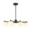 Luminaire suspendu en forme de globe en verre opale de style moderne Mid-Century 8 lumières 32 "pour salle à manger