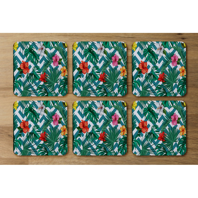 Square 6 Piece Coaster Set