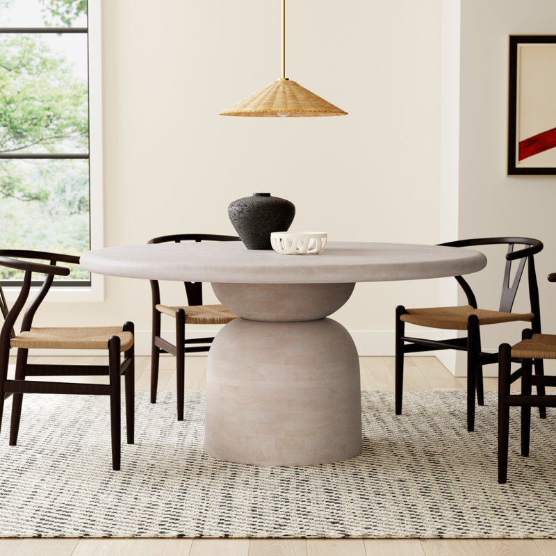 Suniti Round Solid Wood Dining Table