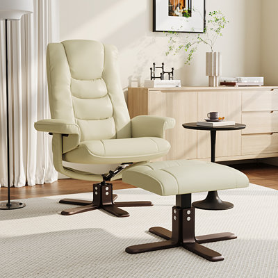 Faux Leather and Faux Sheepskin Armchair