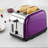 SQ Professional Gems 2 slice Toaster with Removable Crumb Tray-1792495740