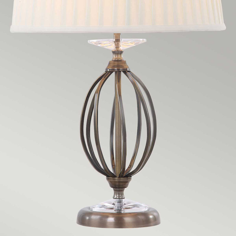 Thebes Metal Table Lamp, Aged Brass