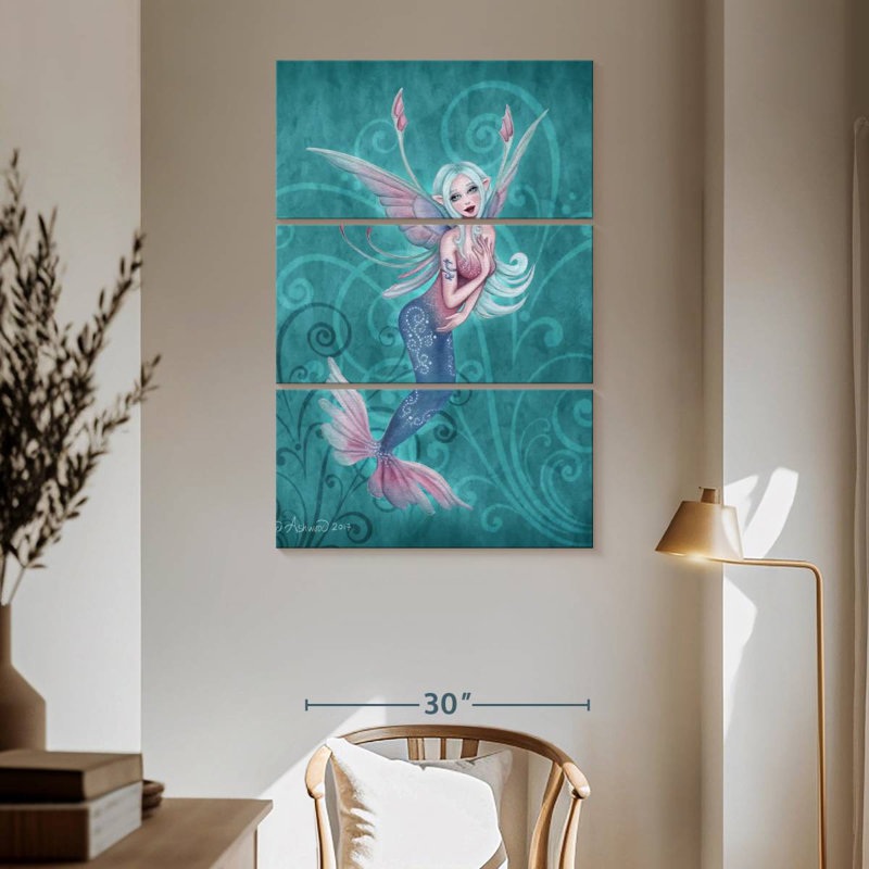 Fée Kelan Sprite corail, H 65 po x l 42 po