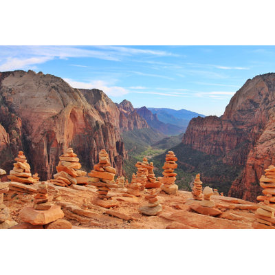 Angels Landing, Zion National Park, Utah - Wrapped Canvas Print