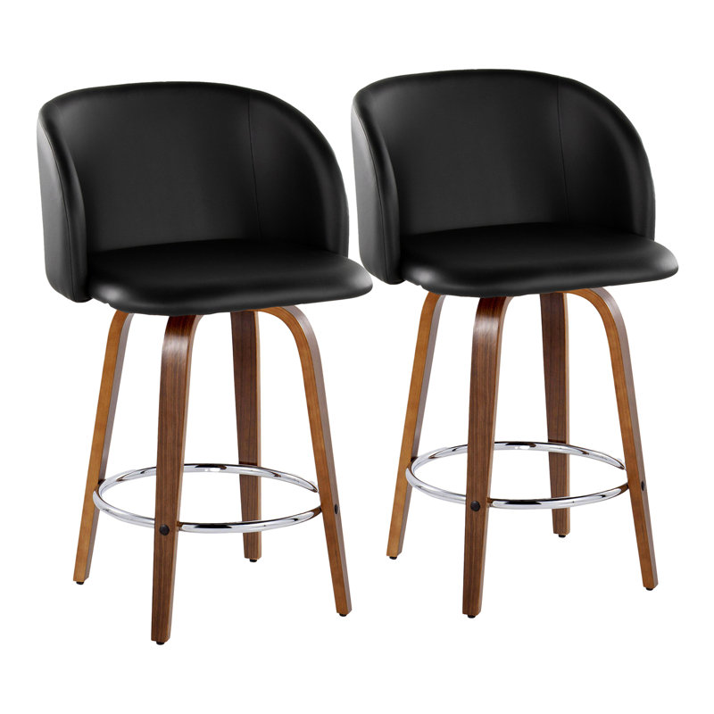 Tabouret de comptoir contemporain, Brun