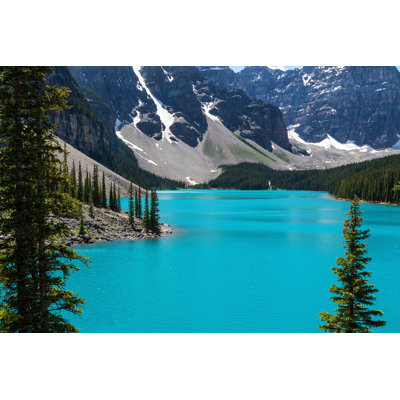 Chauncey Moraine Lake, Alberta, Canada by B-C-Designs - Wrapped Canvas Print